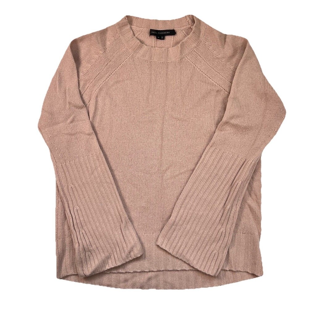 Skull Cashmere Women Cashmere Sweater With Bell Sleeve Pullover Size Medium